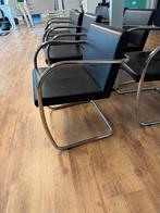 Zwarte Design Stoelen - Set, Huis en Inrichting, Stoelen, Ophalen, Gebruikt, Zwart, Metaal