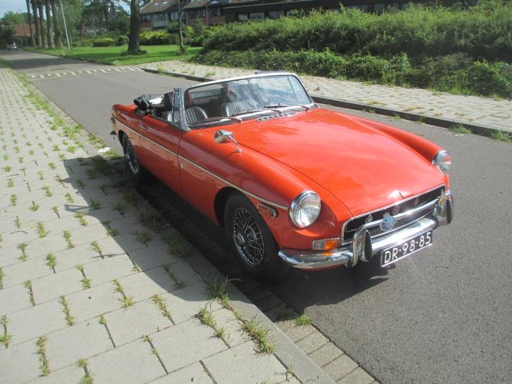 MG 1971, Auto's, MG, Bedrijf, B, Benzine, Cabriolet, Handgeschakeld, Geïmporteerd, Overige kleuren, Zwart, Kunstmatig leder, Achterwielaandrijving