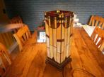 tiffany tafellamp, Huis en Inrichting, Lampen | Tafellampen, Minder dan 50 cm, Glas, Tiffany, Zo goed als nieuw