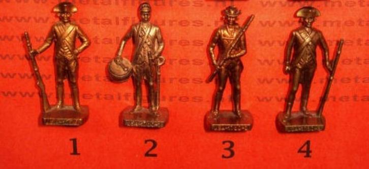 34ko-Ferrero kinder surprise metal USA 1776 – 1780, Verzamelen, Verrassingseieren, Zo goed als nieuw, Overige typen, Ophalen of Verzenden