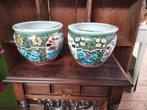 Bloempotten Chineze motieven, Antiek en Kunst, Ophalen