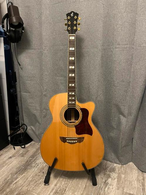 Harley Benton CLJ-503CE WN Gitaar - Akoestisch/Electrisch, Muziek en Instrumenten, Snaarinstrumenten | Gitaren | Akoestisch, Zo goed als nieuw