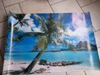 Poster bora bora strand tahiti., Ophalen of Verzenden, Nieuw