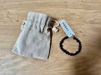 Quattordici onyx armband met zilveren sluiting, Ophalen of Verzenden, Nieuw, Zwart, Overige materialen