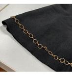 Zara Knit - Zwarte rok maat M NIEUW met goudkleurige ketting, Maat 38/40 (M), Zwart, Nieuw, Ophalen of Verzenden