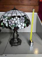 4 glas in lood lampen Tiffany, Huis en Inrichting, Lampen | Tafellampen, Ophalen, Glas, Minder dan 50 cm