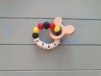bijtring mickey mouse met of zonder naam €9,95, Ophalen of Verzenden, Nieuw, Kraamcadeau