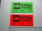 sticker Petstra caravan oud coevorden brummen retro vintage, Verzamelen, Overige typen, Zo goed als nieuw, Verzenden