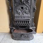 Antieke Jugendstil gietijzeren kachel, Antiek en Kunst, Ophalen, Brons