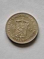 Halve gulden wilhelmina zilver 1928, Postzegels en Munten, Munten | Nederland, ½ gulden, Zilver, Koningin Wilhelmina, Ophalen of Verzenden