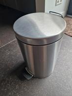 Brabantia RVS prullenbak 12 liter, Huis en Inrichting, Woonaccessoires | Prullenbakken, Ophalen, Gebruikt, Rvs, Minder dan 50 cm