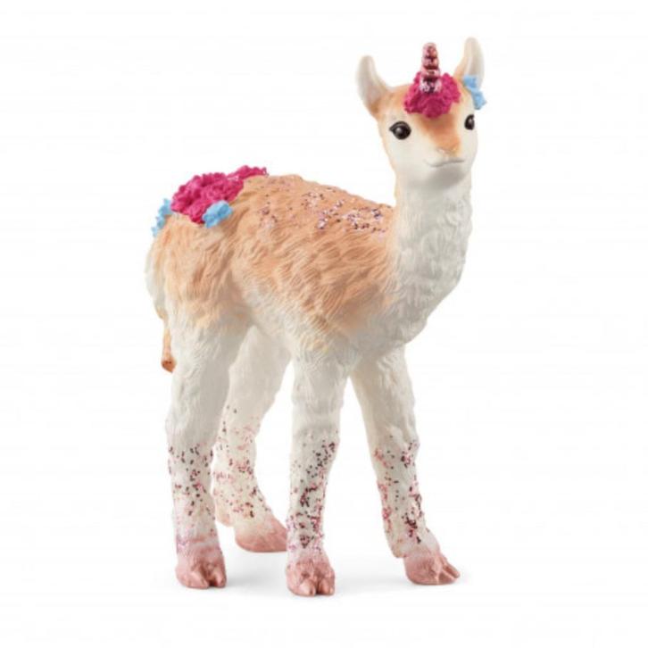 Schleich 70743 lama eenhoorn, Verzamelen, Dierenverzamelingen, Zo goed als nieuw, Beeldje of Figuurtje, Paard, Verzenden