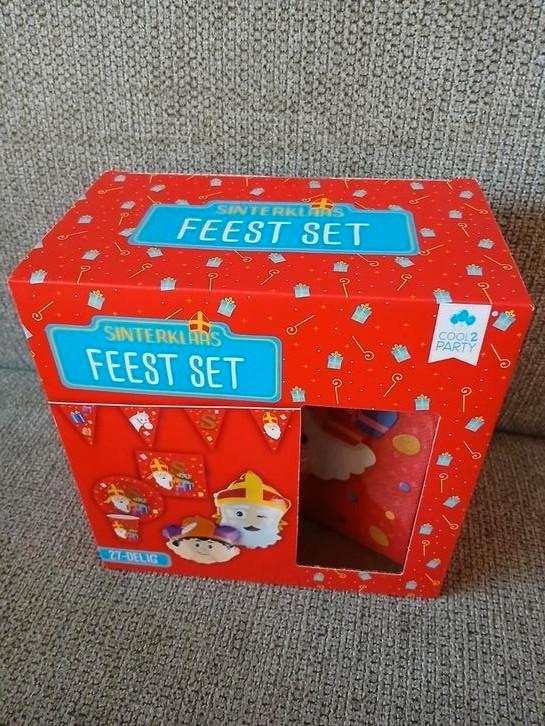 Sinterklaas feestset - decoratieset - 27 delig - sint - piet, Diversen, Sinterklaas, Nieuw, Ophalen of Verzenden