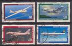 Bundesrepublik (97) - 1040 t/m 1043 - vliegtuigen, Verzenden, BRD, Gestempeld