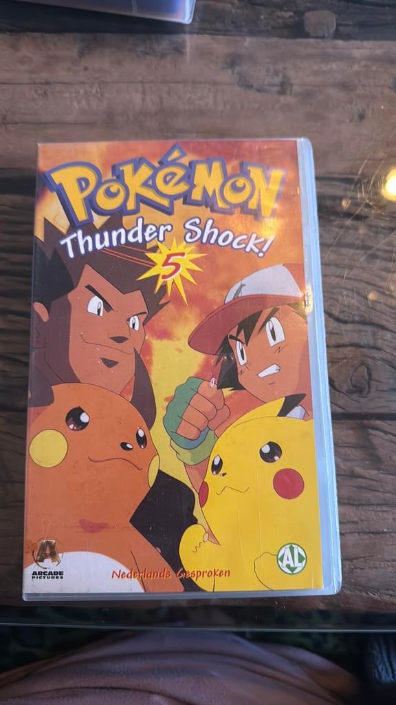 VHS-videoband van Pokémon Thunder Shock., Cd's en Dvd's, Alle leeftijden, Ophalen of Verzenden, Zo goed als nieuw