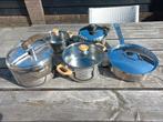 Potten en pannen inductie, Huis en Inrichting, Ophalen of Verzenden, Rvs, Pannenset