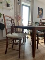 Vintage Eetkamerstoelen, Huis en Inrichting, Stoelen, Ophalen, Gebruikt, Bruin, Vier