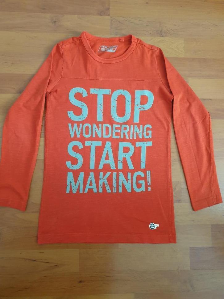 Jongens longsleeve - rood - Maat 146-152, Kinderen en Baby's, Kinderkleding | Maat 146, Zo goed als nieuw, Jongen, Shirt of Longsleeve
