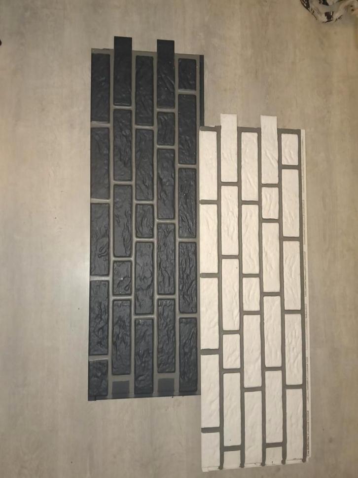 Steenstrip platen kunststof, Doe-het-zelf en Verbouw, Platen en Panelen, Nieuw, Overige materialen, Minder dan 20 mm, Ophalen