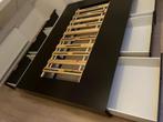 IKEA Nordli bed 140x200 zwart met lades - zo goed als nieuw, Ophalen, Overige typen, Tweepersoons, Minder dan 160 cm