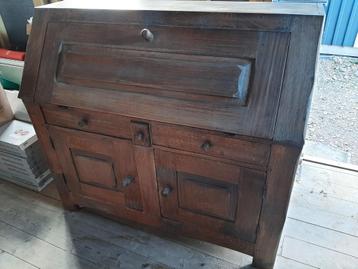 Mooie eiken secretaire - antiek