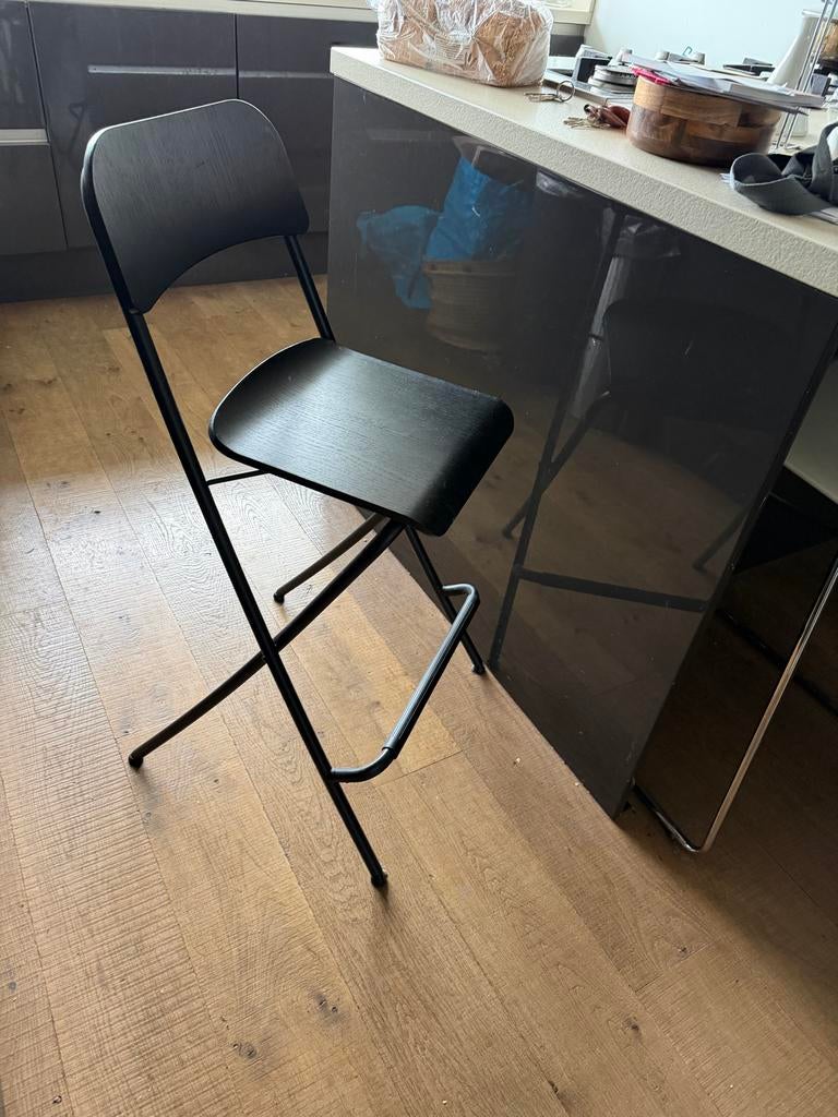 Ikea 2 x Franklin klapstoel - handig en compact, Ophalen, Gebruikt, Zwart, Metaal