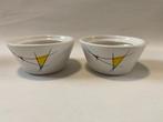 Retro Set van 2 VEB Torgau aardewerk bakjes,  DDR, Oost-Dui, Ophalen, Gebruikt, Keramiek, Schaal of Schalen