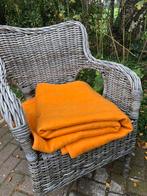 Prachtige vintage oranje wollen deken, Ophalen of Verzenden, Zo goed als nieuw