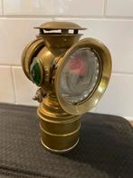 Antieke messing fietslamp, Antiek en Kunst, Ophalen of Verzenden