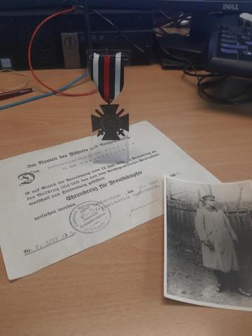 Ehrenkreuz für Frontkämpfer SET (Duitsland ww2) beschikbaar voor biedingen
