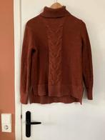 Mooie warme dames wintertrui met col bruin S/36, Kleding | Dames, Ophalen of Verzenden, Zo goed als nieuw, Maat 36 (S), Bruin