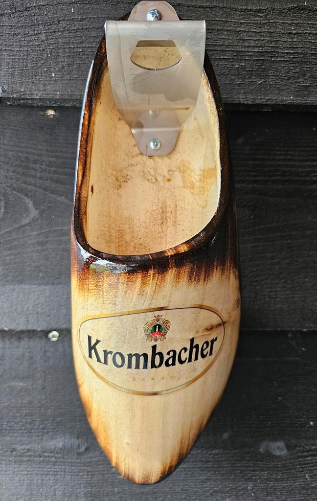 Mooie KROMBACHER klomp opener doppenvanger, Verzamelen, Biermerken, Nieuw, Flesopener, Overige merken, Ophalen of Verzenden