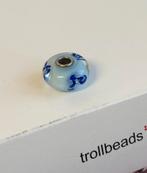 Trollbeads light blue flower bead, Ophalen of Verzenden, Zo goed als nieuw, Overige merken