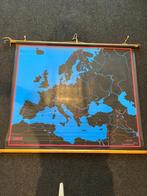 Schoolplaat - Landkaart Europa, Antiek en Kunst, Antiek | Schoolplaten, Ophalen, Aardrijkskunde