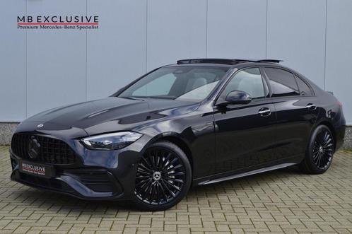 Mercedes-Benz C-klasse 220d AMG C63 Night Edition AUT9 2023, Auto's, Mercedes-Benz, Bedrijf, Te koop, C-Klasse, 360° camera, ABS