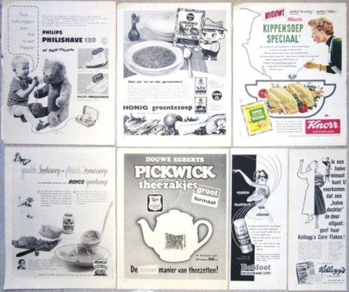 Advertenties reclames van juli 1958, Verzamelen, Merken en Reclamevoorwerpen, Gebruikt, Overige typen, Ophalen