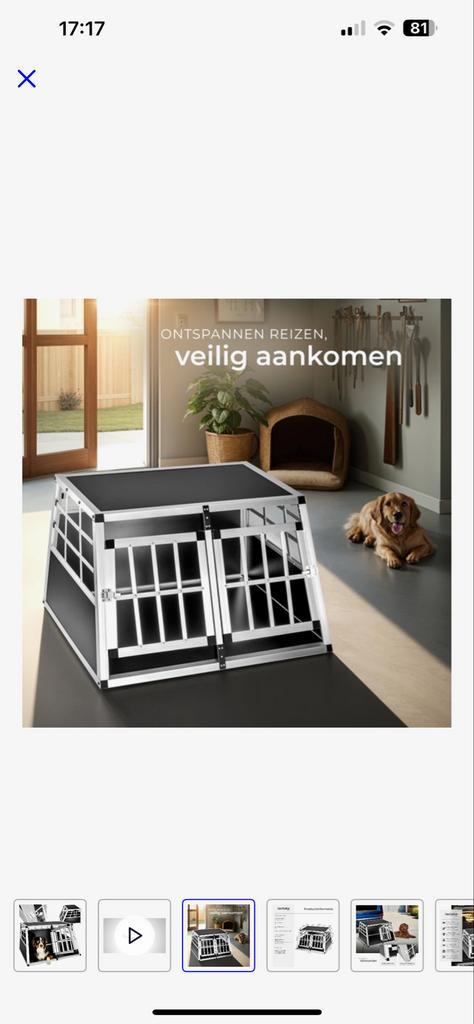 Vervoersbench honden, Dieren en Toebehoren, Hondenbenches, Nieuw, Ophalen