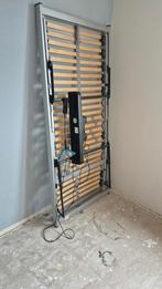 Electrice lattenbodem, Ophalen, 90 cm, Eenpersoons, Zo goed als nieuw