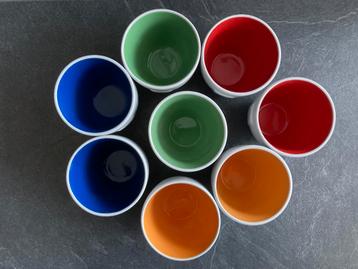 8 Postcodeloterij mokjes, set van 2x 4 kleuren beschikbaar voor biedingen