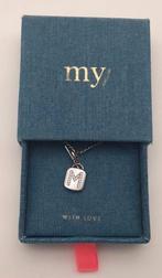 My Jewellery Zilverkleurige ketting met letter M in doosje, Nieuw, Ophalen of Verzenden, Zilver, Overige materialen