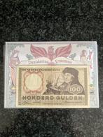 100 Gulden 1953 - Erasmus, Ophalen of Verzenden, 100 gulden, Los biljet
