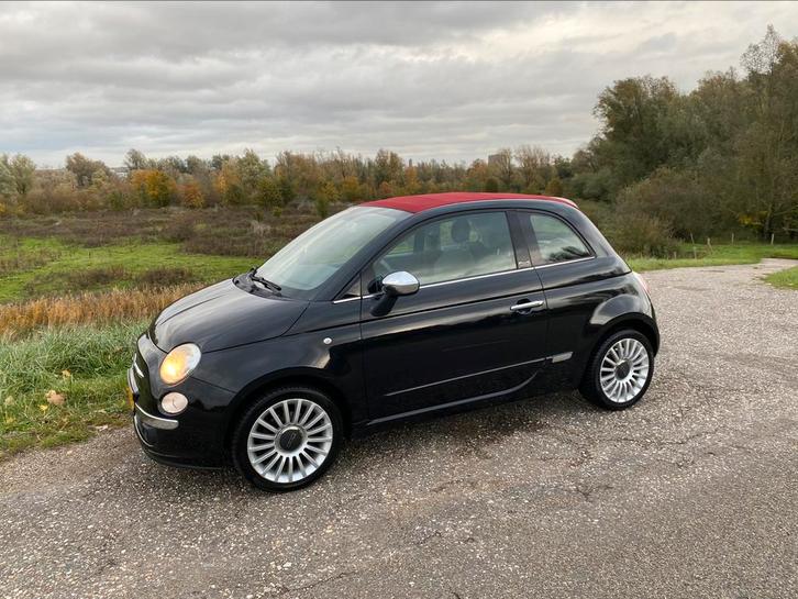 Fiat 500C 0.9 85pk Turbo Twinair 2011 Zwart, Auto's, Fiat, Particulier, 500C, Benzine, A, Cabriolet, Handgeschakeld, Origineel Nederlands