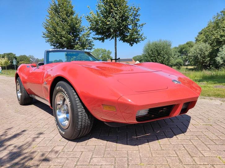 Chevrolet Corvette C3 Convertible 1974, Auto's, Oldtimers, Particulier, Elektrische ramen, Open dak, Radio, Chevrolet, Benzine