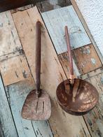 Kalebas keukengerei pollepel en spade 31 en 36 cm, Antiek en Kunst, Ophalen of Verzenden