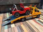 Bruder Auto Ambulance met Jeep - Werkende Licht & Geluid, Kinderen en Baby's, Speelgoed | Speelgoedvoertuigen, Ophalen of Verzenden