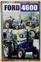 Ford 4600 tractor reclamebord van metaal wandbord, Nieuw, Reclamebord, Ophalen of Verzenden