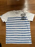 Jack & Jones shirt maat M, Kleding | Heren, T-shirts, Gedragen, Blauw, Maat 48/50 (M), Ophalen of Verzenden