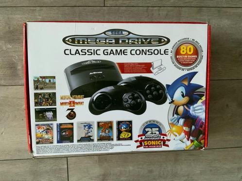 Mini Sega Megadrive met 80 Ingebouwde Spellen 2 Controllers, Spelcomputers en Games, Spelcomputers | Sega, Zo goed als nieuw, Mega Drive