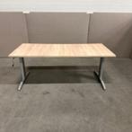 Refurbished - Verstelbaar bureau met slinger 200x80xH62-86cm, Ophalen of Verzenden, In hoogte verstelbaar, Gebruikt, Bureau