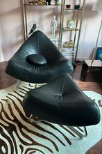 Vintage leren fauteuil, Huis en Inrichting, Fauteuils, Ophalen, Gebruikt